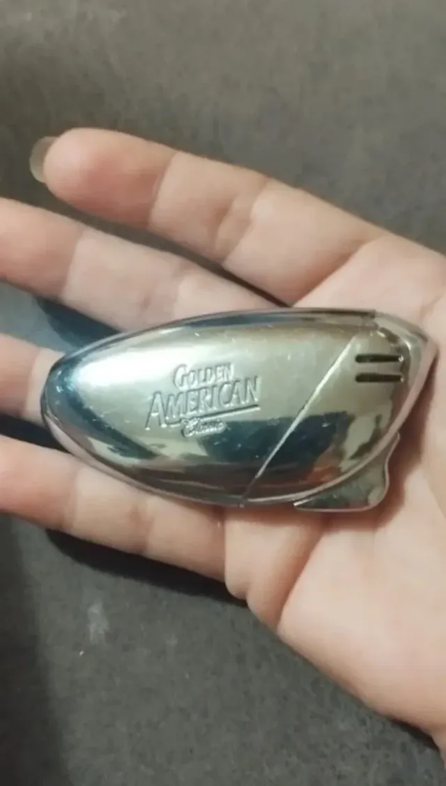 Accendino Metallico Golden American Classic Vintage