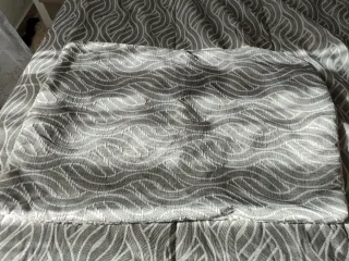 Edredón borrego matrimonial gris