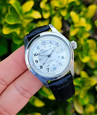Hamilton Khaki Field Automático Plata y Negro