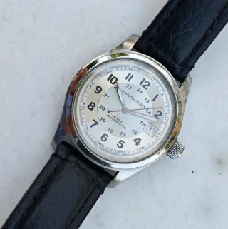 Hamilton Khaki Field Automático Plata y Negro