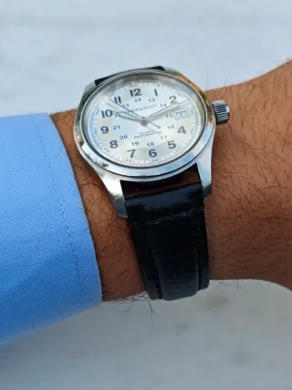 Hamilton Khaki Field Automático Plata y Negro