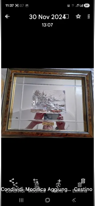 Quadro a rilievo paesaggio