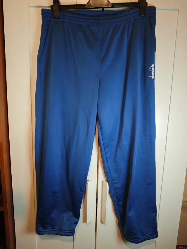 Tuta Diadora anni '90 completa blu e bianca