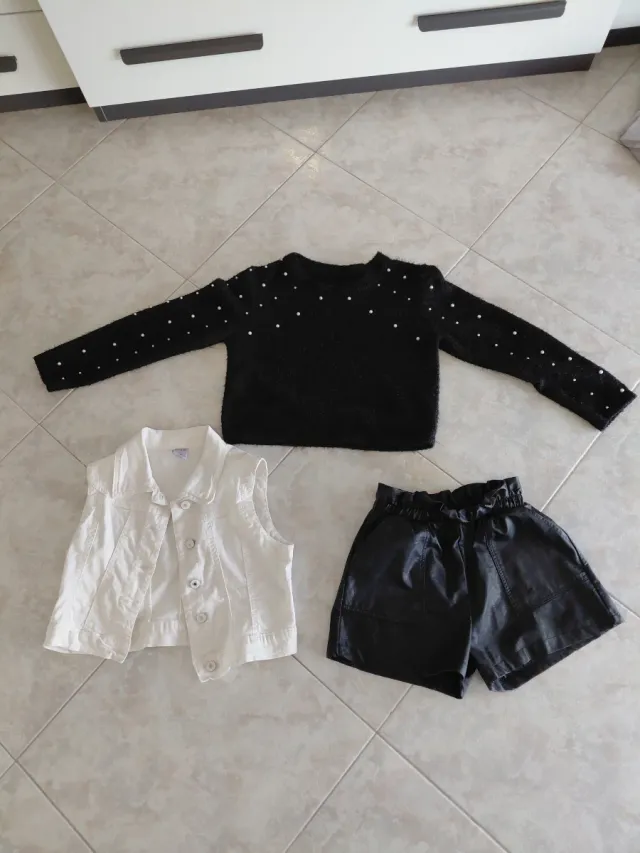 Set 3 pezzi bambina tg 10 anni