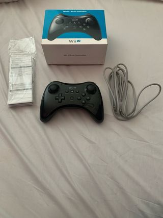 Mando Pro Wii U Nintendo Negro