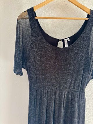 Vestito corto scintillante nero taglia S/M