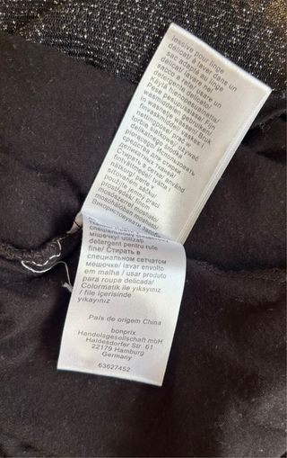 Vestito corto scintillante nero taglia S/M