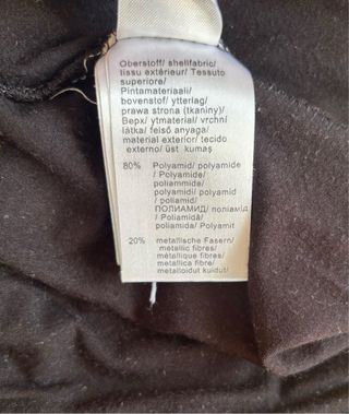 Vestito corto scintillante nero taglia S/M