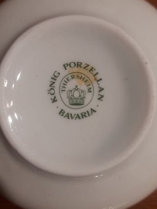 Portagioie in porcellana König Porzellan Bavaria