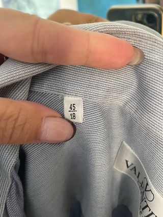 Camicia Valentino Donna/ azzurro e grigia