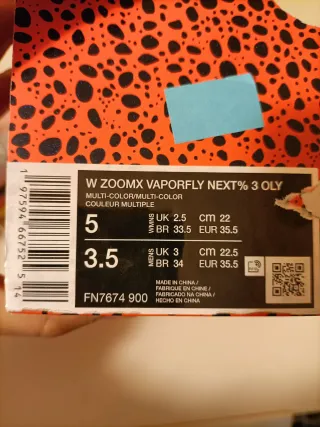 T35,5 Nike ZoomX Vaporfly Next% 3 OLY