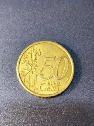 Moneda 50 Céntimos Italia 2002