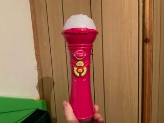 Microfono Giocattolo Rosa con Luci