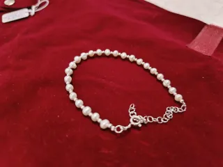 Plata con perlas