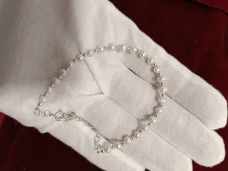 Plata con perlas