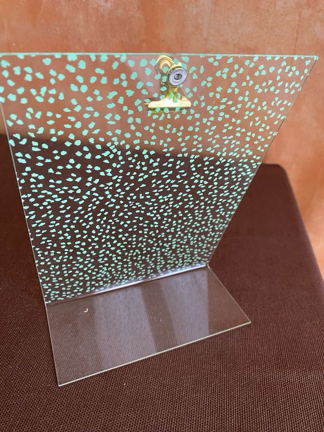 Portacarte da scrivania con pois