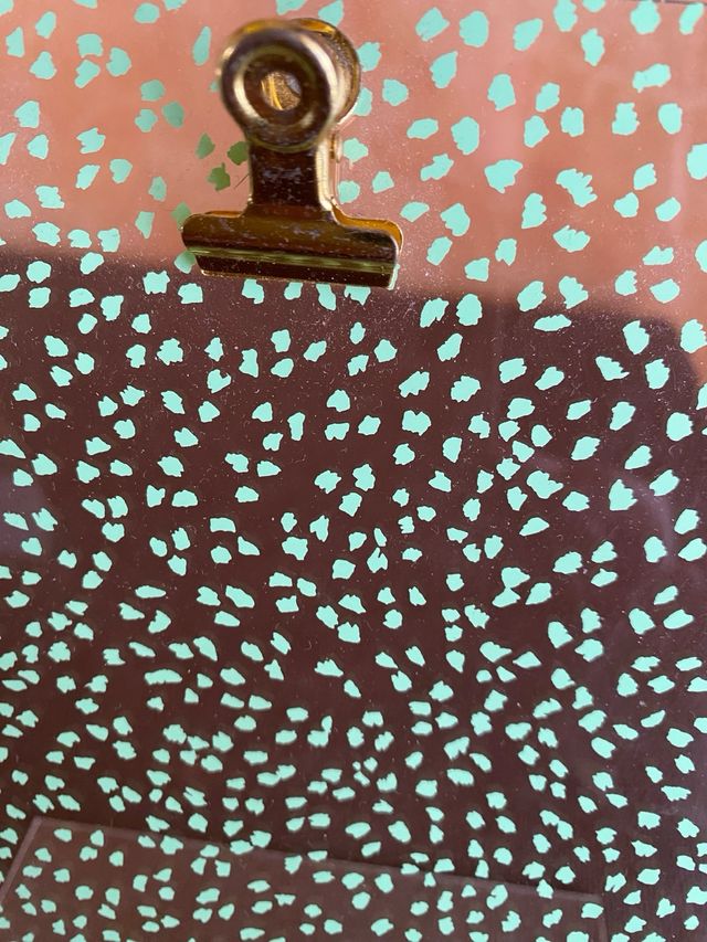 Portacarte da scrivania con pois