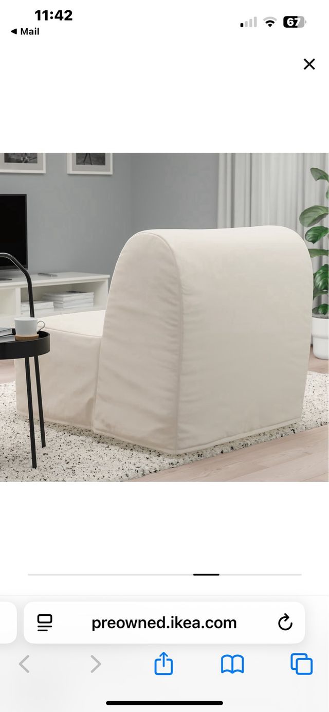 Sofá Cama IKEA LYCKSELE LÖVÅS Blanco