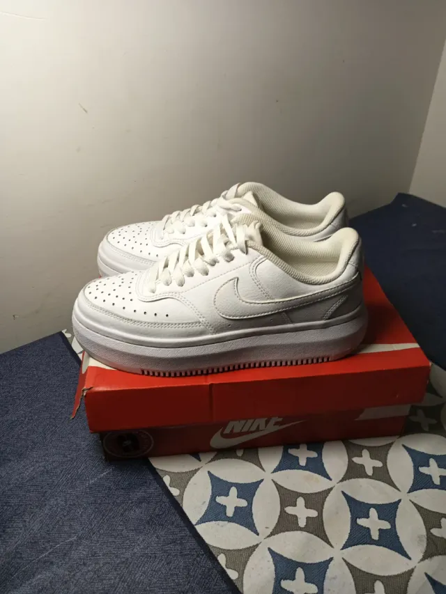 Zapatillas Nike Court Vision Alta LTR Blancas