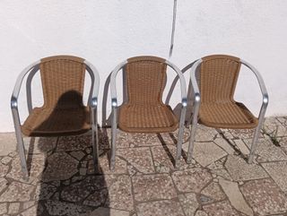 Sillas de aluminio apilables LEER DESCRIPCIÓN