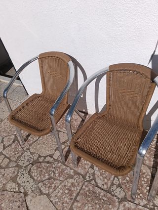 Sillas de aluminio apilables LEER DESCRIPCIÓN