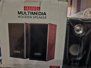 Altavoces LEERFEI Negros y Plateados