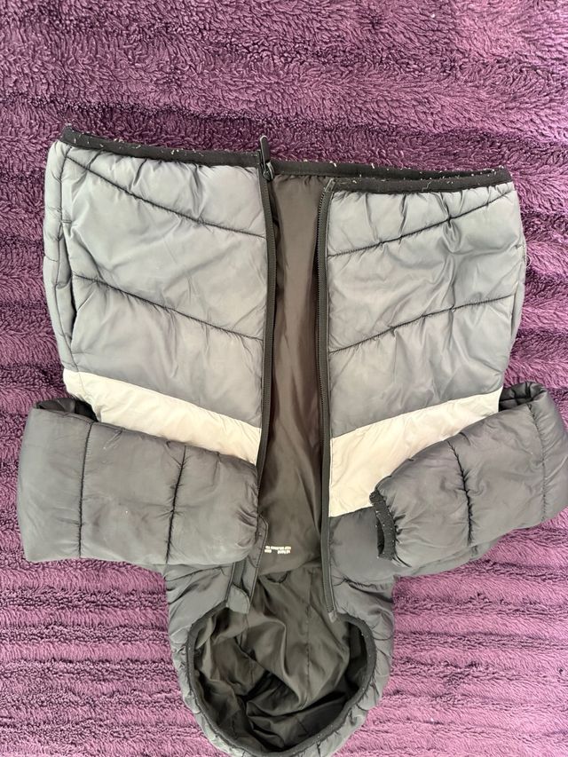 Chaqueta niño gris oscuro y gris claro