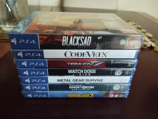 Lote 7 Videojuegos PS4 Precintados