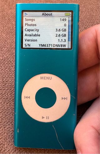 Apple iPod Nano 2da Gen 4GB Azul