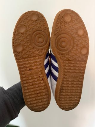 Adidas Samba Blancas y Azules