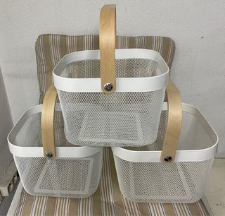 !!Muy buen estado!! 3 cestas Blanca metálicas IKEA