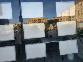 9 Paneles LED A3 para escaparates inmobiliarios