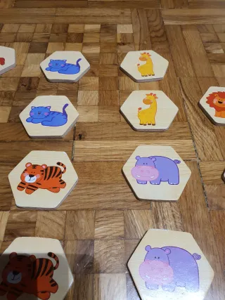 Juego de memoria parejas animales Nenittos