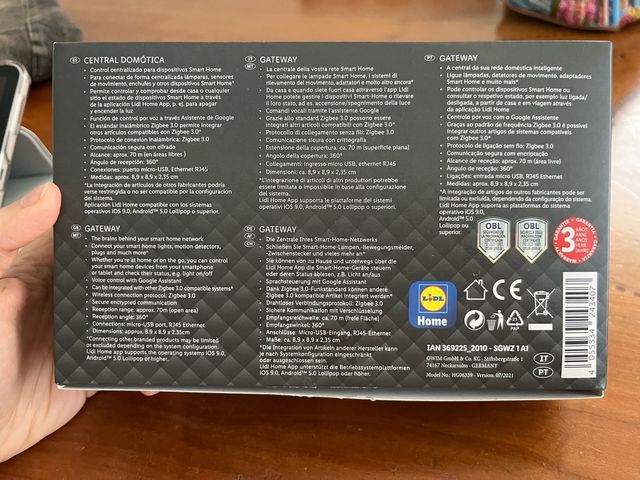 Central Domótica Silvercrest Gateway