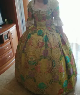 Traje de Fallera Multicolor Talla 36 , 38