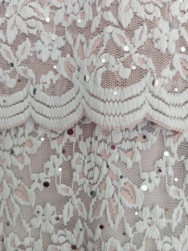 Vestido Per Una gris y plateado