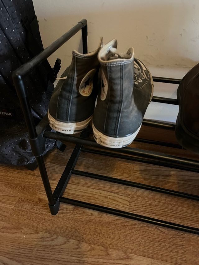 Zapatero Metálico Negro