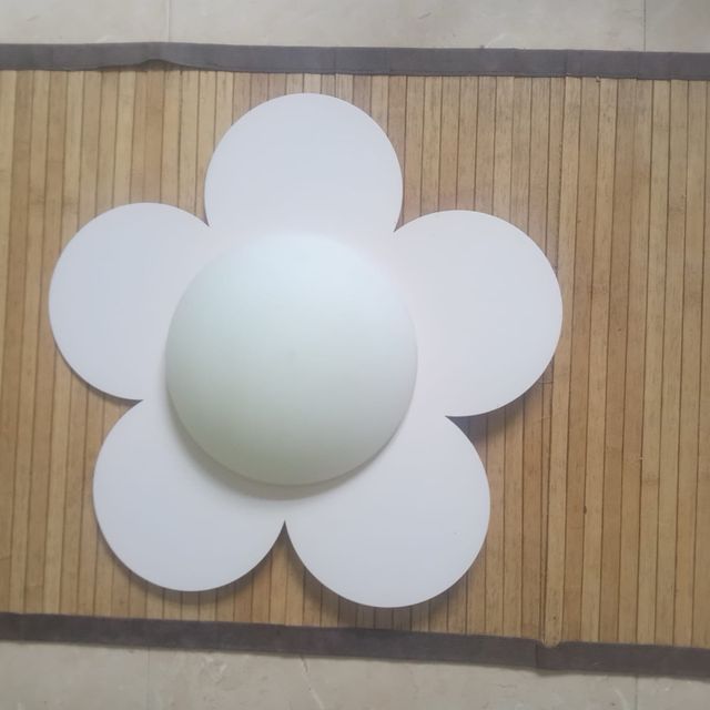 Plafón den flor blanco