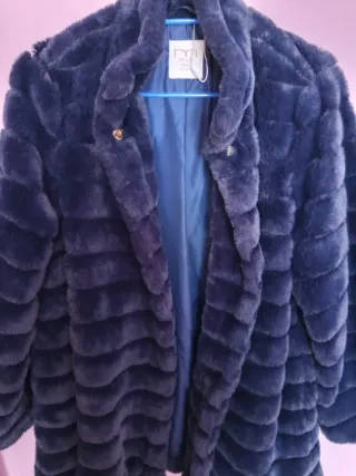 Chaqueton piel azul marino Milano talla XXL