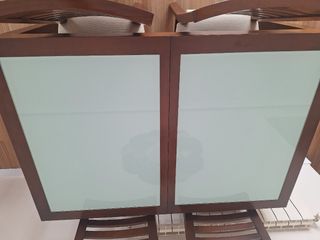 Mesa extensible madera y 6 sillas