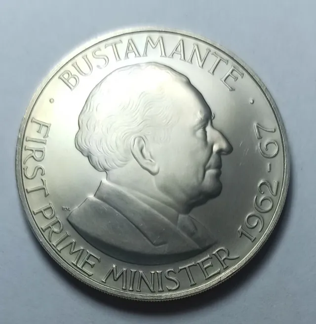 Moneda Jamaica, Bustamante, Dollar, BU 1974