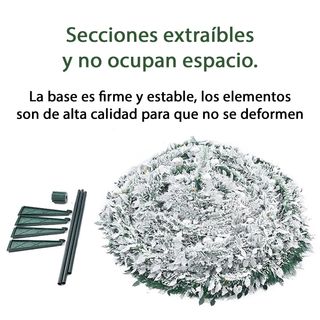 Árbol Navidad 150cm Nevado Bolas Rojas