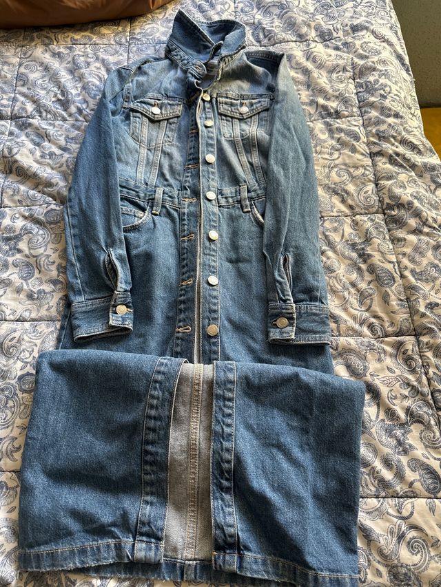 Vestido vaquero largo azul