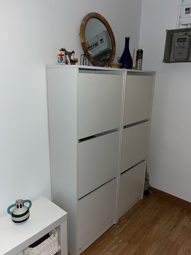 Zapatero Ikea Blanco Madera