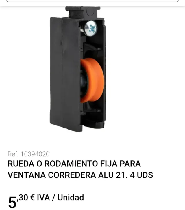 4 Ruedas Rodamientos Fijas Ventana Corredera