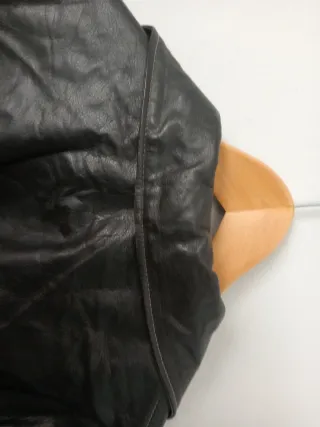 Chaqueta de cuero negra hombre