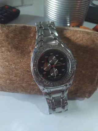 Reloj Louis Valentín Hombre Negro/Plata