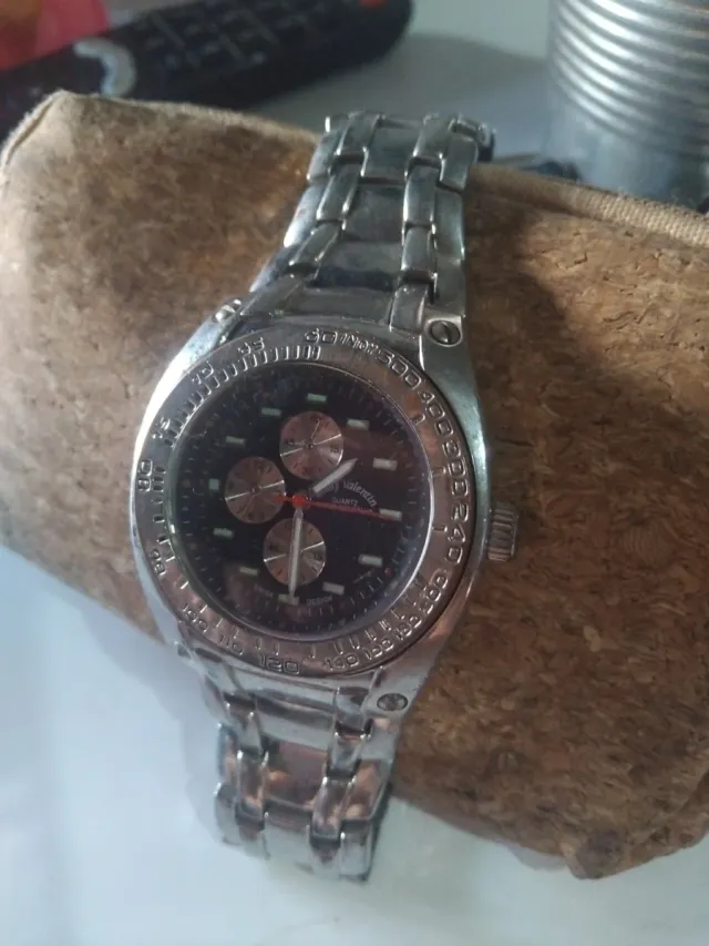 Reloj Louis Valentín Hombre Negro/Plata