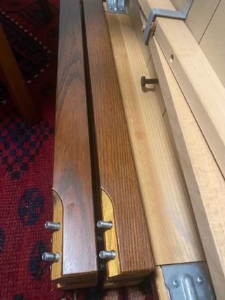 Mesa extensible cuadrada nogal