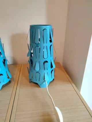 Lámparas de mesa azules (Set de 2)